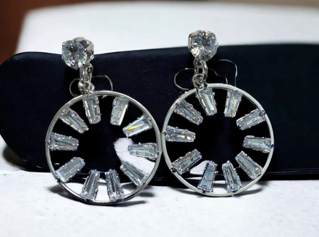 Crystal Hoop Earrings